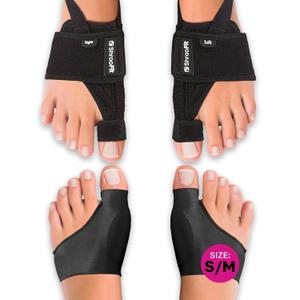 Effective Corrector for Women and Men | Relief Kit, Straighten Toes, and Correct Alignment | Cushion Sleeves | Feet Support - Small/Medium