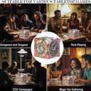 Iemegumi 6 Sided Spinner DND Dice - Metal D4 D6 D8 D10 D10% D12 D20 All in One D&D Set - Cool Role Playing Gifts for Dungeons and Dragons TRPG MTG Games Lover Players (Bronze)