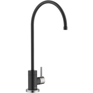 KRAUS Purita Single Handle Drinking Water Filter Faucet for Reverse Osmosis or Water Filtration System in Spot-Free Stainless Steel/Matte Black, FF-100SFSMB KRAUS Purita Single Handle Drinking Water Filter Faucet for Reverse Osmosis or Water Filtration System in Spot-Free Stainless Steel/Matte Black, FF-100SFSMB