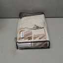 Extra Long Ivory Curtains for Living Room Blackout 108 Inches Insulating Sound Proof Wide Drapes for Window Treatments Curtains for Track System with Hooks and Rings Natural Beige (W50" x L108" x 2 ) (Birch)