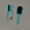 Curl Defining Brush, Curly Hair Brush Products for Effortlessly Detangling Shaping and Styling Women's Men's Curls on All Wet or Dry Hair Types, Reduces Frizz (Green 1PC)