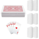 36 PCS Small Plastic Card Boxes, Empty Playing Card Boxes for 3.5X2.5 inch Card, Snap Closed Playing Card Deck Boxes Closed for Cards, Beads and Craft Supplies (NO Cards)