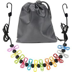 Clothesline Retractable Portable Clothesline for Travel Clothing line with 12 Clothes Clips for Indoor and Outdoor Laundry Drying line Outdoor Camping Accessories