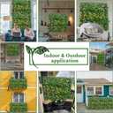 ODTORY Artificial Grass Boxwood Hedges Wall Panels: 40" x 40" (11.5 sqft) UV-Anti Faux Greenery Fake Ivy Leaves Privacy Fence Screen Backdrop for Garden Covering Privacy, Outdoor Indoor Decor