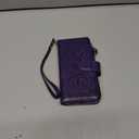Harryshell 2 in 1 for Google Pixel 9A Wallet Case Magnetic Compatible with Magsafe RFID Blocking Card Holder Detachable Phone Cover Zipper Purse Kickstand Wrist Strap for Men Women Floral Purple