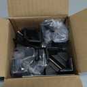 Adjustable Furniture Risers,4Pack Adjustable Bed Risers with Screw Clamp - Heavy Duty Sofa Tables Furniture Risers Fit for Square/Round Furniture Leg Diameter 0.8''-1.6'' (2Inch Black)