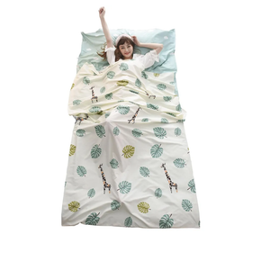 TRIWONDER Sleeping Bag Liner Cotton Camping Travel Sheet Sleep Sack Adult for Hostels Outdoor Picnic Planes Trains Size Twin