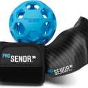 ProSENDR Golf Training Aid | Carbon Fiber Wrist Cradle Plus Compression Sphere | Improve Wrist Positions, Slice, Ball Striking | Use for Full Swing, Chipping, Putting