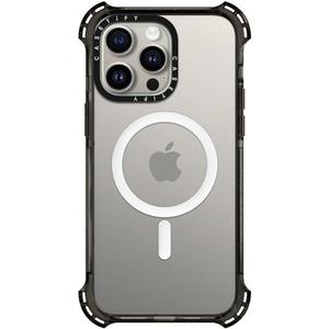 CASETiFY Bounce Case for iPhone 15 Pro Max [6X Military Grade Drop Tested / 21.3ft Drop Protection/Compatible with Magsafe] - Clear Black (iPhone 15 Pro Max (6.7"))