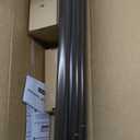 KAMANINA Single Curtain Rod 32 to 58 Inch(2.6-4.8Ft), 7/8 Inch Antique Bronze Adjustable Drapery Rod for Windows, Decorative Netted Texture End (32-58")