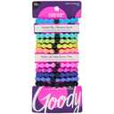 Goody Ouchless Forever Hair Elastics - 10 Ct, Assorted Neon, Damage-Free Bands, 3X Stronger Hair Ties, Retainable Shape, 16 Strand Inner Core, Hair Accessories for Women & Men, All Hair Types