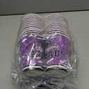 Graduation Party Supplies Gatherfun Graduation Party Dinnerware Set Purple Disposable Paper Plates Napkins Cups Tablecloth Banner for Congrats Grad Party Decorations, Serve 25