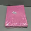 50 Pack Folders with Pockets, Pocket Folders Fit Letter Size Paper, with Business Card Slot, 2-Pocket Folder for School Office Home Business (Pink)
