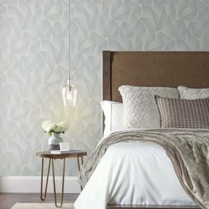 RoomMates RMK11556WP Metallic Gray Acceleration Peel and Stick Wallpaper, Sample (Grey, Silver)