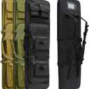 Rifle Bag, Tactical Long Rifle Backpack, Portable Shotgun Case for Firearm Storage and Transportation, Suitable for Outdoor Hunting Shooting (37in, Black)