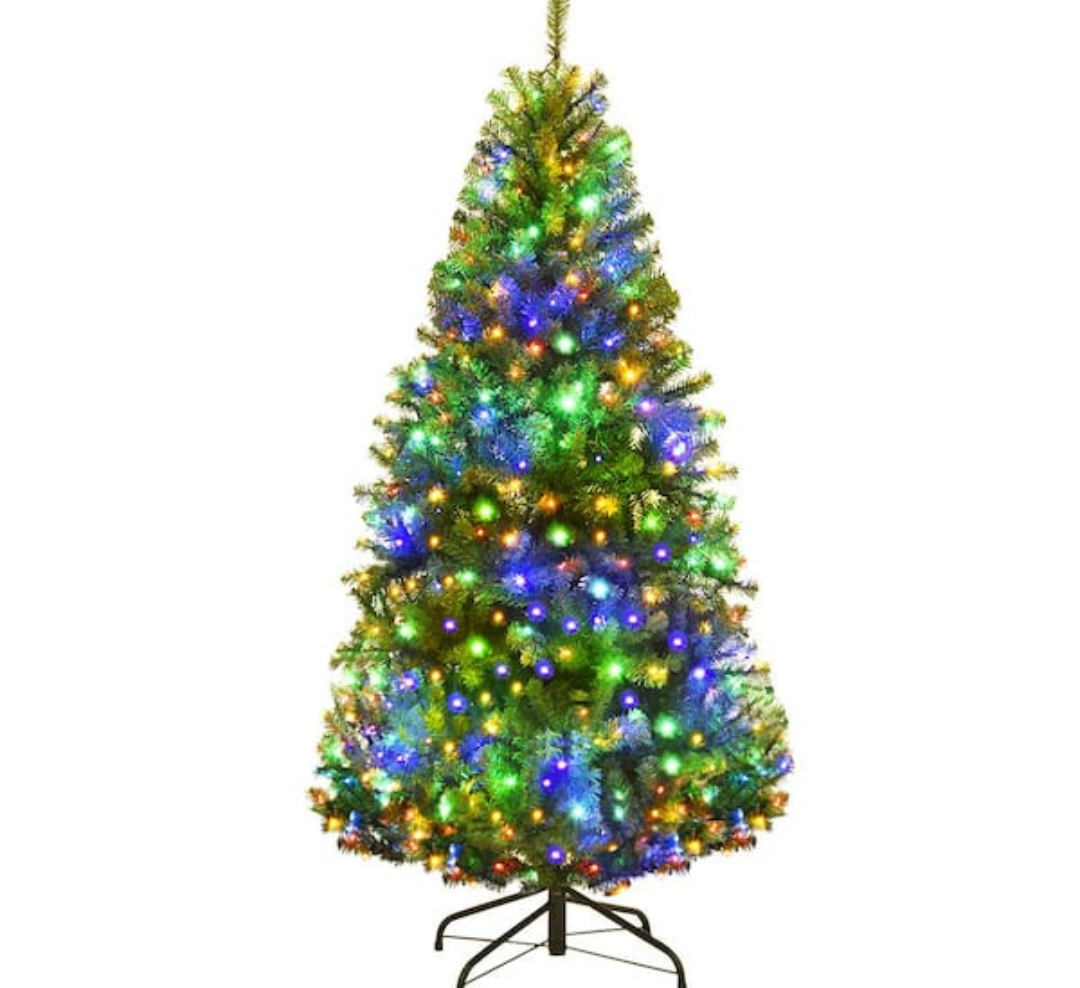 4 ft. Pre-Lit Artificial Christmas Tree with 100 LED Lights