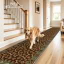 Waterproof 3x14ft Rug Runners for Hallways Non Slip for Dogs, Brown Paws
