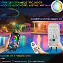 CAtArt 10 Inch LED Pool Lights for Inground Pool,12V DC 35W Color Changing Inground Pool Light with Controller,Remote and APP Control Fit for 10" Large Wet Niches,50ft Cord, RGB 10-inch 50ft - Bulb Replaceable
