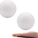 Crafare 4 Inch 2 Pack Foam Balls for Crafts White Polystyrene Round Foam Balls for Art Household DIY School Projects Party Ornaments Decoration