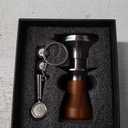 54mm Espresso Tamper for Breville Machine Rosewood KNODOS Auto Leveling, Double Spring Loaded Wooden 30lb Calibrated Coffee Tamper