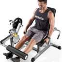 Leg Extension and Curl Machine with 1:1 Ratio Cable Motion, Seated Leg Extension and Lying Leg Curl Machine, 300 LBS Plate Loading, Compatible with 1'' and 2'' Weight Plates (Black/Grey)