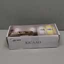 KICAAO Wall Sconces Set of Two, Modern Wall Sconce Plug in 10W 6000K Cool White Acrylic Wall Lights with 6FT/180cm Plug in Cord and On/Off Switch on The Cord (Brushed Silver)