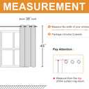 Hiasan Short Blackout Curtains for Bedroom - Thermal Insulated & Energy Saving Window Curtains for Living Room, 2 Drape Panels Sewn with Tiebacks, Beige, 38 x 45 Inch
