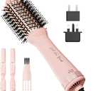 One Step Hair Dryer Brush Blow Dryer, Dual Volatge Hair Dryer Brush-60mm Oval Brush Head, Volumizing Blowout Brush with Ionic Technology for Salon Quality Blowout, Smooth and Shiny Hair