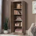HomePlus Brushed Oak Finish 71 in. Storage Cabinet with Adjustable Shelves