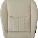 Priprilod Leather Perforated Driver Side Bottom Replacement Seat Cover Tan Fit for Mercedes-Benz C280 2006 2007
