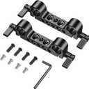 SmallRig Super Lightweight 15mm Railblock, 15mm Rod Clamp with 1/4"-20 Thread for Sony for Canon and Other 15mm DSLR Camera Rig Shoulder Support Rail System, Pack of 2