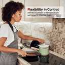ThermoMate 30 Inch Electric Cooktop 4 Burners ETL Certified, Knob Control Built-in Radiant Electric Stove Top, Schott Glass Panel, 7300W, 9 Heating Level, Chlid Lock & Timer, 240V