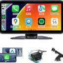 Wireless Portable Carplay Screen for Car - 6 Inch Carplay & Android Auto Car Touchscreen, with Backup Camera, Bluetooth, Siri for All Vehicles