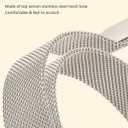 Metal Bracelet for Apple Watch Band 42mm 41mm 40mm 38mm 46mm 45mm 44mm for Women with Bling Case,Magnetic Slim Strap for iWatch Bands Series 11 10 9 8 7 6 5 4 3 SE SE3 Stainless Steel Mesh Loop iPhone