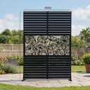 Privacy Fence Screen 6FT Metal
72INx48IN Privacy Fence for Deck Patio Balcony Garden Decorative Outdoor Divider