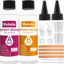 Epoxy Resin, 8.8OZ Epoxy Resin Crystal Clear, Not-Yellowing No-Bubble, Self Leveling Easy-Pour Easy Mix 1:1 Casting Kit & Coating for DIY Jewelry Making, Art Resina Clear Crafts, Molds, River Tables