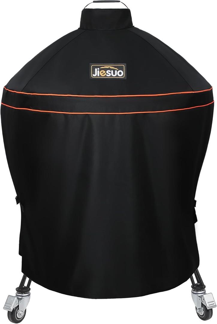 Grill Cover for KAMADO Big Joe Grills, Heavy Duty Waterproof Grill Accessories for Kamado Big Joe 24 inch (KAMADO Big Joe Cover)