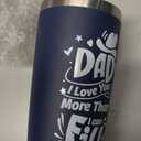 Personalized Tumbler 20oz Stainless Steel Double Wall Coffee Cup, Navy Blue