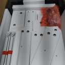 Fluted Nightstands Set of 2, Modern Bedside Table with Drawer and Storage Shelf, Wood End Table Mid Century Night Stands for Bedroom Living Room Sofa Couch Office (White+Oak)