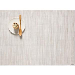 Chilewich Bamboo Placemats Set of 4 - Woven Rectangle Placemats - Reusable, Stain-Resistant, Indoor/Outdoor Tabletop Protection - 19" x 14" - Coconut
