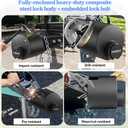 2026 Vullteeon Universal Trailer Hitch Lock, Fit for 2-5/16" 2" 1-7/8" Couplers, Anti-Theft Max Security Tongue Locks, Solid Steel Enclosed Design Coupler Lock for Boat, RV, Camper, Utility Trailer
