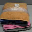 Pack of 6 Bath Towels Set 27 x 54 Inches, 100% Cotton, Larger & Lighter Weight, Quicker to Dry, Super Soft and Absorbent, Perfect for Bathroom (Multicolor, Pack of 6 (27''x54''))