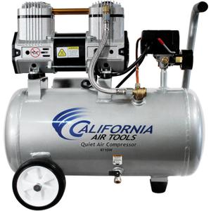 California Air Tools CAT-4710W 1.0 HP Quiet and Oil-Free Air Compressor with Wheels, 4.7 Gallon Steel Tank, 75 dBA Noise Level, Lightweight