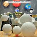Styrofoam Balls 3 Inch,24PC Large White Foam Ball for Crafts, DIY Craft Giant Foam Balls for Home and School,Smooth Solid Round for Arts and Craft Project (Styrofoam-3in-24pc)