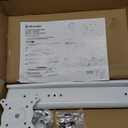 Hemudu Single LCD Computer Monitor Free-Standing Desk Stand Riser for 13 inch to 32 inch Screen with Swivel, Height Adjustable, Rotation, Holds One (1) Screen up to 77Lbs(HT05W-001) White