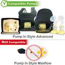 Nenesupply Pump Parts with 19mm Flanges Compatible with Medela Pump in Style Parts Accessories Breast Pump Not Original Medela Pump Parts Incl. 19mm Flange Breastshield Connector Valve Membrane Tubing
