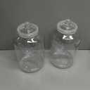 Nuogo 2 Pcs Plastic Candy and Cookie Jars with Lids 192 oz Clear Cookie Container Candy Jars Decorative Airtight Apothecary Snack Buffet Torage Organization Canister for Wedding Home Kitchen Bar