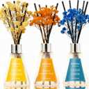 Reed Diffuser Set of 3 Pack, Lemon Verbena/Mango Passion Fruit/Clean Linen Oil Diffuser Reed Diffusers for for Home, Bathroom, Office Decor, 1.7 Fl.oz, Total 5.1Oz