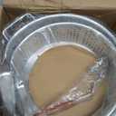 Gas One Aluminum Cooking Pot Deep Fryer with Basket  10QT Aluminum Fry Pot with Easy Grip Handle  Durable Food Grade Outdoor Fryer with Perforated Strainer Basket  Ideal for Seafood, Chicken