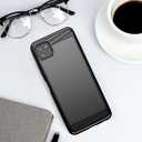 Osophter for Galaxy A22 5G Case, Boost Celero 5G Case with Screen Protector Shock-Absorption Flexible TPU Rubber Protective Cell Phone Cover for Boost Celero 5G(Black)